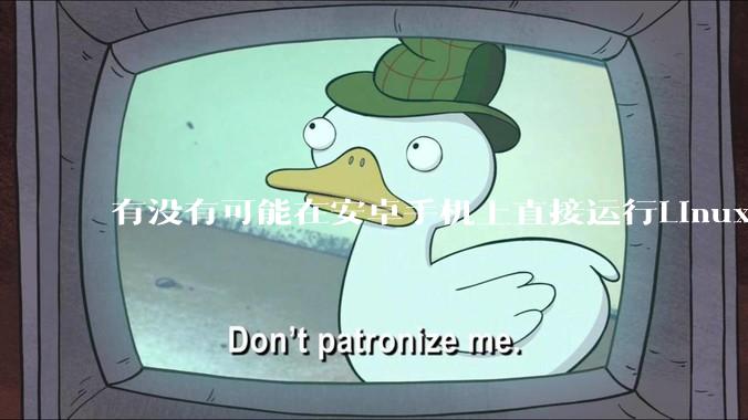 有没有可能在安卓手机上直接运行Linux？